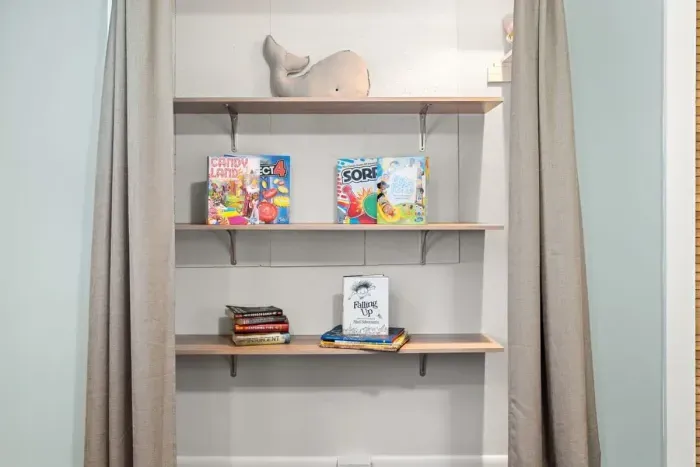 Books and board games for some added fun!