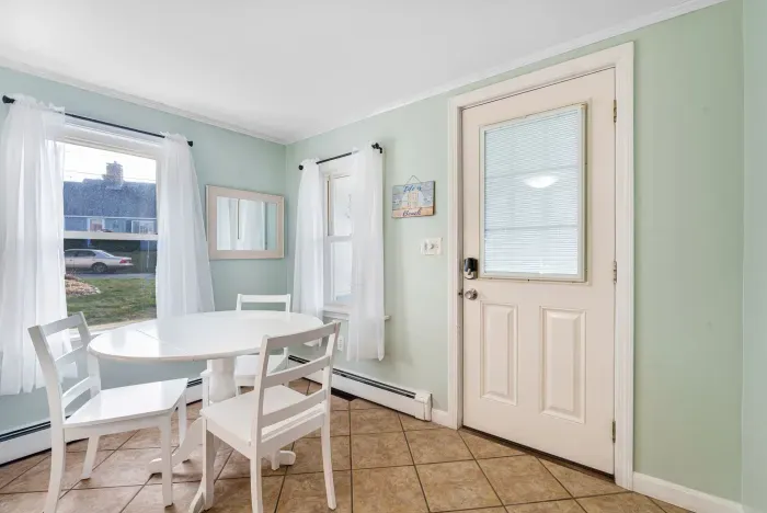 Breakfast nook located off of the kitchen area