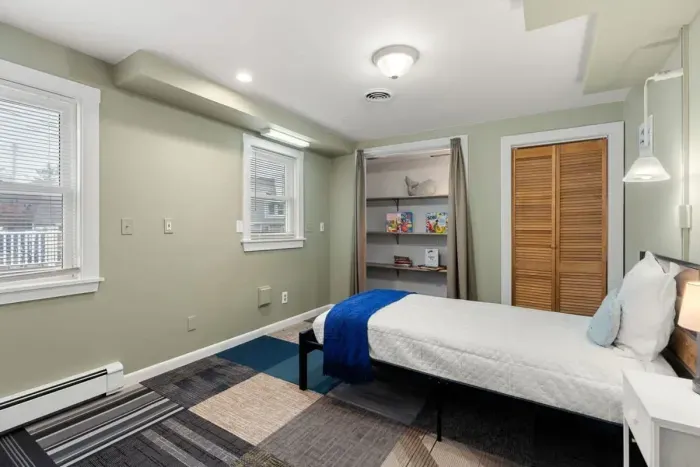 Bedroom #5, located on the second floor with two twin beds (second twin bed not pictured as was added after photos were taken)