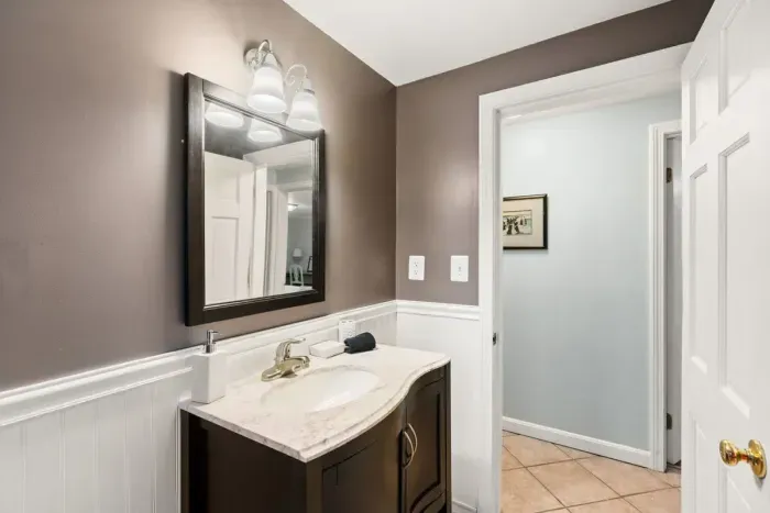 First floor full bathroom with walk-in shower