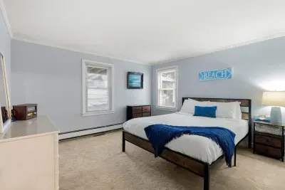 Bedroom #2, located on the first floor with queen bed.