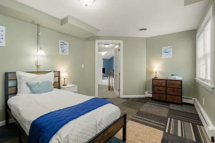 Bedroom #5, located on the second floor with two twin beds (second twin bed not pictured as was added after photos were taken)