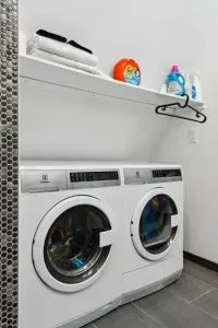 Washer & Dryer located upstairs
