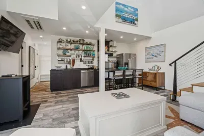 Open concept dining and living room