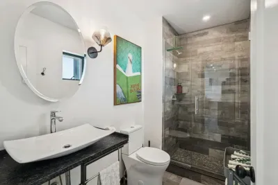 First floor full bathroom