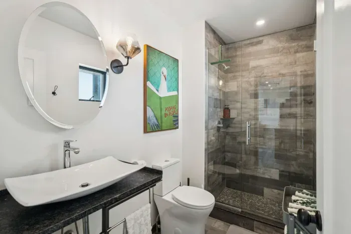 First floor full bathroom