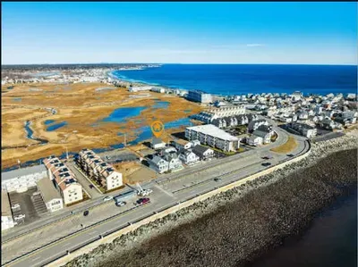 Aerial shot of the actual house