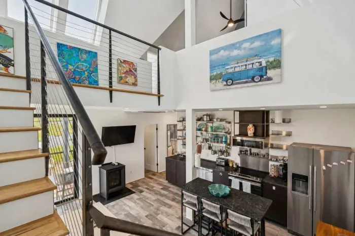Second floor staircase
