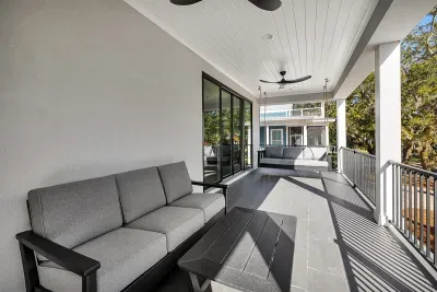 first floor porch with daybed and more