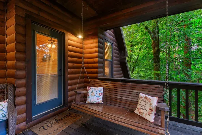 private upstairs deck