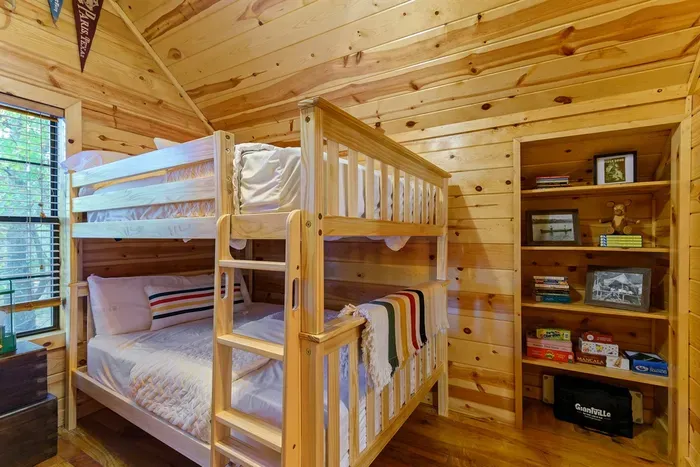 Upstairs double full bunks
