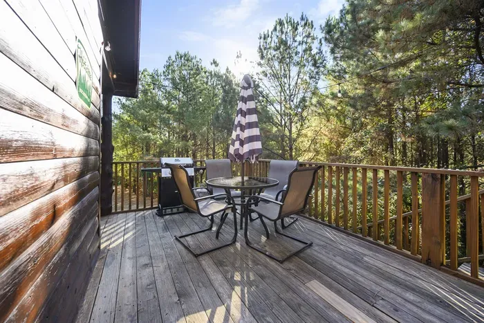 Patio seating for 4 after you grill out!!
