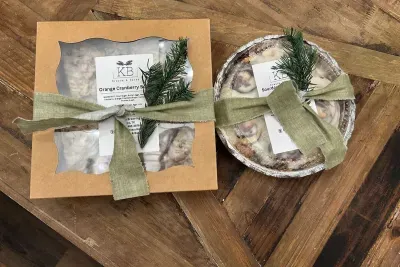 Order ahead of your trip for fresh baked goodies delivered to the house!