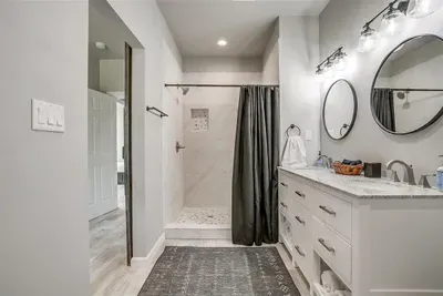 Large walk in shower