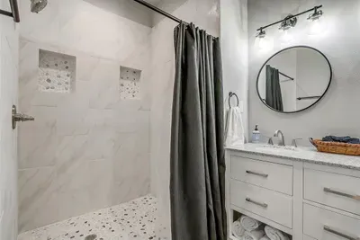 Large walk in shower