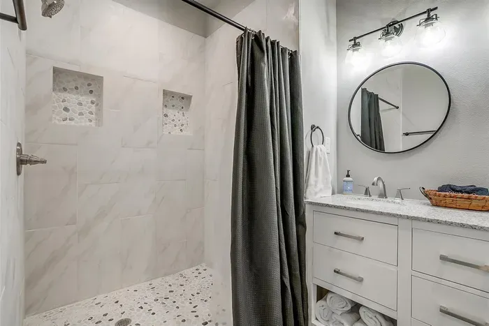 Large walk in shower