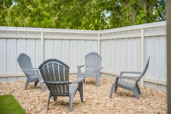 Gather and have an evening chat on our 4 outdoor chairs