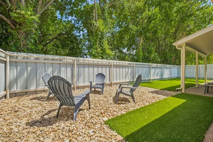 Enjoy seating outdoors