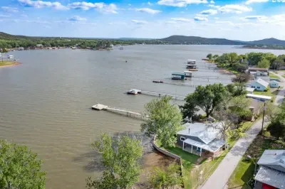 Our house has shade trees and an amazing lake view.