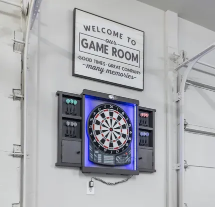 Enjoy our NEW game room featuring foosball, shuffle board, pop-a-shot, and a large seating area to watch TV