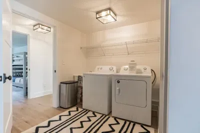 Brand new washer and dryer. Laundry detergent provided.