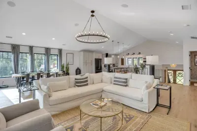 Our expansive living room with plenty of seating to relax and talk