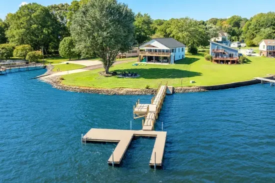 Our brand NEW dock can fit several vessels and is the ideal launching point to explore the lake!