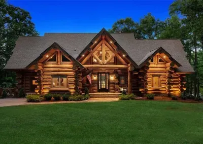 This is the moment you'll pull up and think: Yep, this is it. Every inch of this home is real hand-hewn log. There's nothing else like it on Lake Norman.