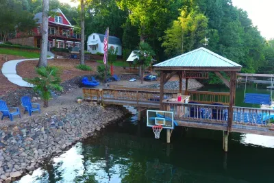 Play a game of basketball in the water!!  Very fun for a group to cool off and perfect their 3-point shot!