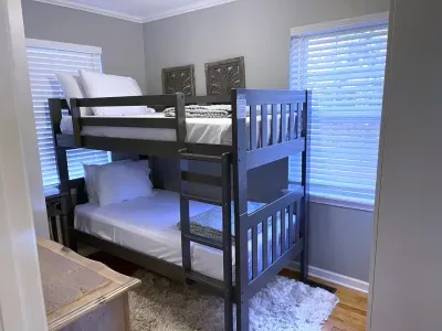 Even the kids have their own space in our main floor bunk bed room!  A fun way to stay on vacation.