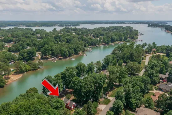 We're located on a quiet portion of Lake Norman, with easy access to the rest of the lake via boat.