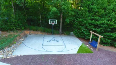Challenge your group to a game of pick-up basketball!  This court is all yours.