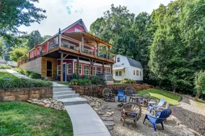 The rear of the home has a commanding view of the backyard, where you can keep an eye on your loved ones or just enjoy the deck.