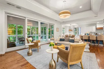 Relax with the family and watch a movie or the big game in our gorgeous living room.