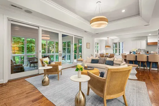 Relax with the family and watch a movie or the big game in our gorgeous living room.