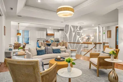 Gather together to spend quality time and catch up on life in our large living room.