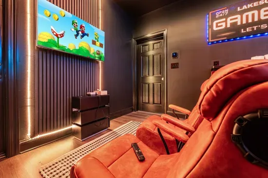 Our game room features a variety of arcade games, foosball, shuffleboard, and a gaming console.  Hours of fun await!