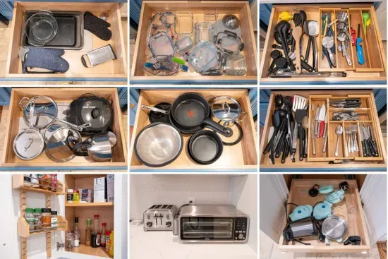 Here is an assortment of the variety of accessories we have in the kitchen.