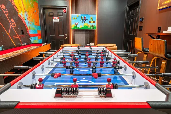 Our game room features a variety of arcade games, foosball, shuffleboard, and a gaming console.  Hours of fun await!