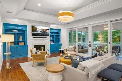 Relax with the family and watch a movie or the big game in our gorgeous living room.