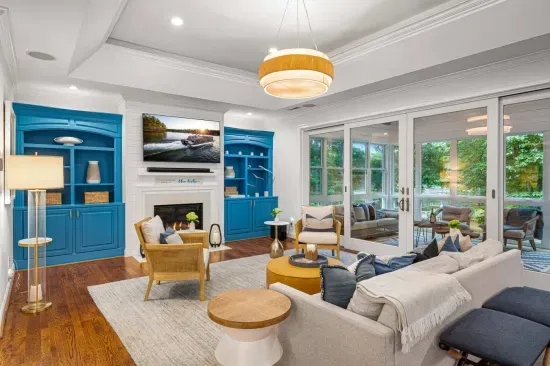 Relax with the family and watch a movie or the big game in our gorgeous living room.