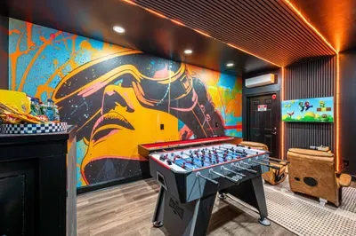 Our game room features a variety of arcade games, foosball, shuffleboard, and a gaming console.  Hours of fun await!