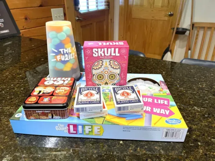 We have a wide variety of rotating games for everyone to play