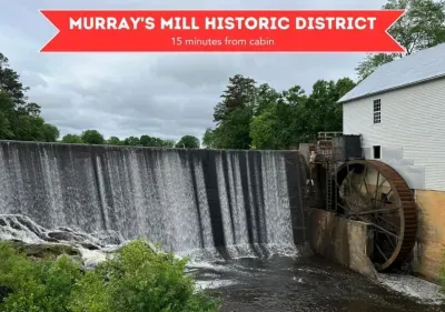 Nestled just as it was more than a century ago along the banks of Balls Creek, sits this turn-of-the century gristmill with its 28-foot waterwheel.  It's accompanied by a number of period buildings which allow you to step back in time.