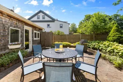 Unwind on your private back patio! Grill up your favorites on the gas grill and gather around the outdoor dining table, comfortably seating 6 for memorable meals.