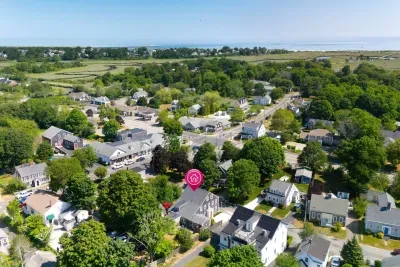 This beautiful horizon view offers a clear look at the house, perfectly situated within the landscape.