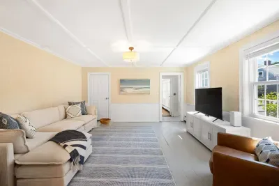 Sandwich Village adventures call for serious relaxation. Luckily, this spacious couch has room for the whole crew!