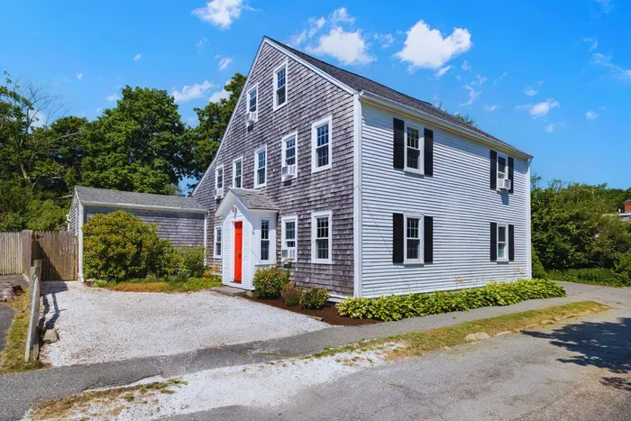 This shot highlights the secluded driveway leading to the front of the 2B unit