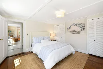 A comfortable queen bedroom conveniently located on the first floor.