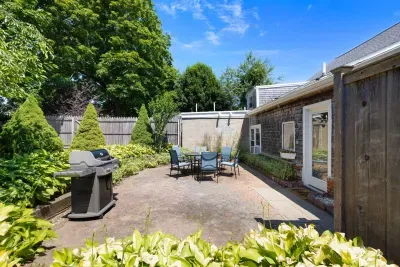 Experience the quintessential Cape Cod evening! Grill up your favorites on our propane BBQ, enjoy a meal at the outdoor dining area, and rinse off the day's sand under the stars in our outdoor shower.